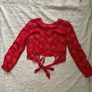 ✨3 for $20 Red crop top